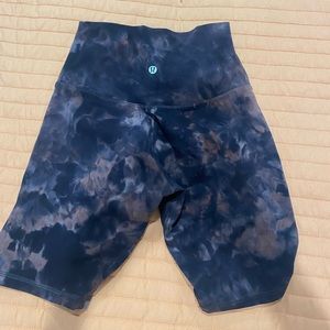 Lululemon tie dye bike shorts
